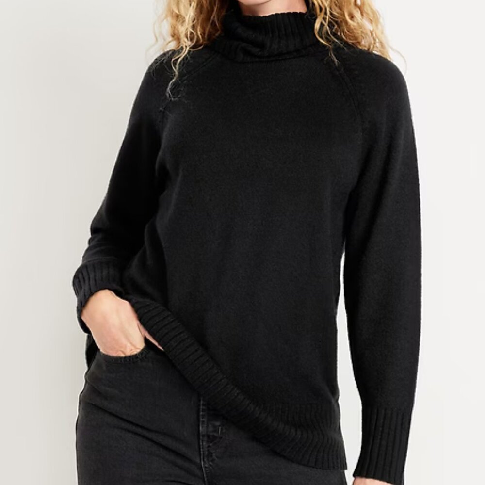 Old Navy SoSoft Black Jack Turtleneck Sweater/NWT/L